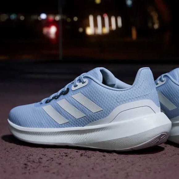 Adidas RUNFALCON 3 RUNNING SHOES Blue Lightweight - Picture 4 of 6